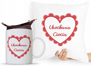 Zestaw Poduszka + Kubek Prezent Dla Cioci