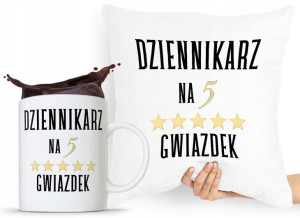 Zestaw Poduszka + Kubek Prezent Dla Dziennikarza