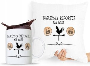 Zestaw Poduszka + Kubek Prezent Dla Dziennikarza