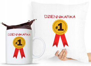Zestaw Poduszka + Kubek Prezent Dla Dziennikarza