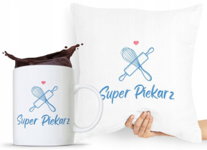 Zestaw Poduszka + Kubek Prezent Dla Piekarza
