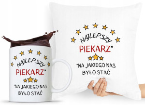 Zestaw Poduszka + Kubek Prezent Dla Piekarza