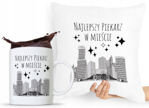 Zestaw Poduszka + Kubek Prezent Dla Piekarza