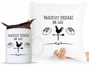 Zestaw Poduszka + Kubek Prezent Dla Piekarza