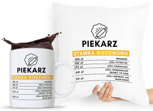 Zestaw Poduszka + Kubek Prezent Dla Piekarza