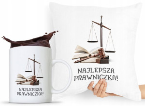 Zestaw Poduszka + Kubek Prezent Dla Prawnika