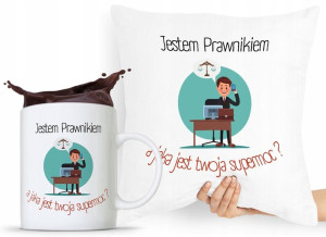 Zestaw Poduszka + Kubek Prezent Dla Prawnika