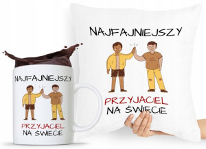 Zestaw Poduszka + Kubek Prezent Dla Przyjaciela