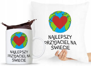 Zestaw Poduszka + Kubek Prezent Dla Przyjaciela