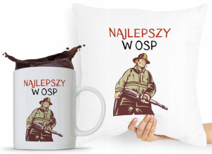 Zestaw Poduszka + Kubek Prezent Dla Strażaka