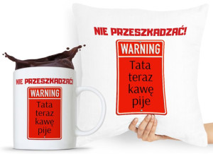 Zestaw Poduszka + Kubek Prezent Dla Taty Ojca