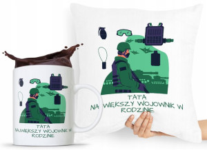 Zestaw Poduszka + Kubek Prezent Dla Taty Ojca