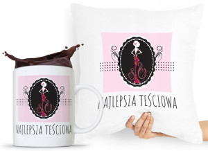 Zestaw Poduszka + Kubek Prezent Dla Teściowej Mamy