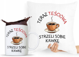 Zestaw Poduszka + Kubek Prezent Dla Teściowej Mamy