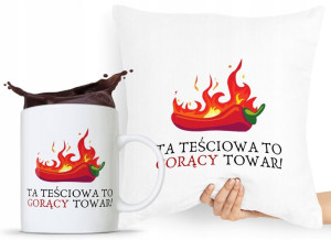 Zestaw Poduszka + Kubek Prezent Dla Teściowej Mamy