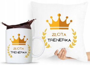 Zestaw Poduszka + Kubek Prezent Dla Trenera