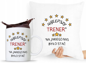 Zestaw Poduszka + Kubek Prezent Dla Trenera