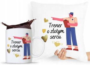 Zestaw Poduszka + Kubek Prezent Dla Trenera