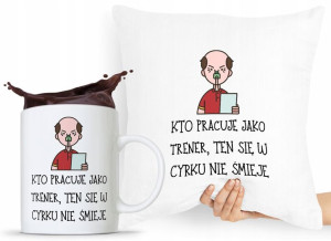 Zestaw Poduszka + Kubek Prezent Dla Trenera