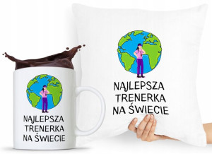 Zestaw Poduszka + Kubek Prezent Dla Trenera