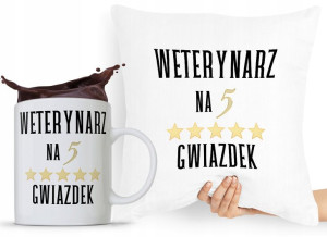 Zestaw Poduszka + Kubek Prezent Dla Weterynarza