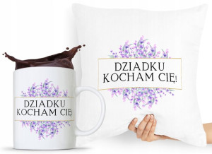 Zestaw Poduszka + Kubek Prezent Dzień Dziadka