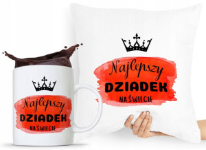 Zestaw Poduszka + Kubek Prezent Dzień Dziadka