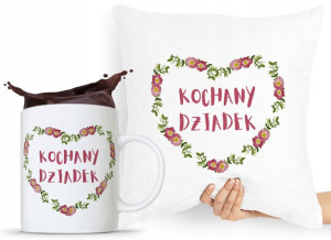 Zestaw Poduszka + Kubek Prezent Dzień Dziadka