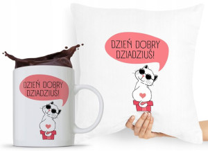 Zestaw Poduszka + Kubek Prezent Dzień Dziadka