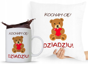 Zestaw Poduszka + Kubek Prezent Dzień Dziadka