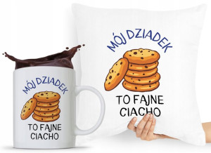 Zestaw Poduszka + Kubek Prezent Dzień Dziadka