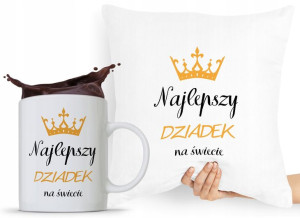 Zestaw Poduszka + Kubek Prezent Dzień Dziadka