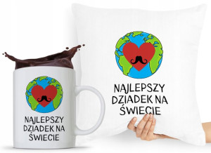 Zestaw Poduszka + Kubek Prezent Dzień Dziadka