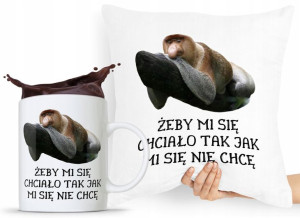 Zestaw Poduszka + Kubek Prezent Nosacz Janusz