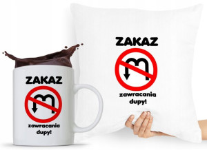 Zestaw Poduszka + Kubek Śmieszny Zabawny Prezent