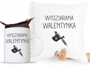 Zestaw Poduszka + Kubek Walentynki Dla Dziewczyny