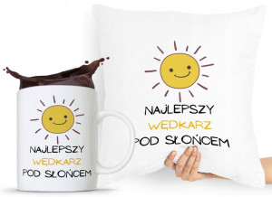 Zestaw Poduszka + Kubek Wędkarza Rybaka Prezent