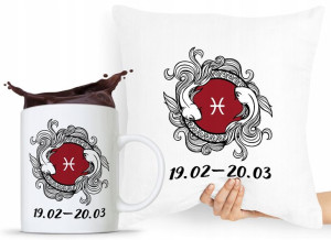 Zestaw Poduszka + Kubek Znaki Zodiaku Zodiakara