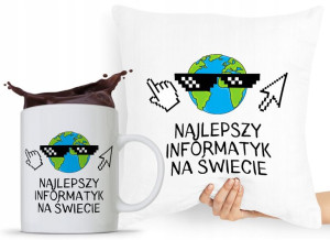 Zestaw Poduszka Kubek Dla Technika Informatyka