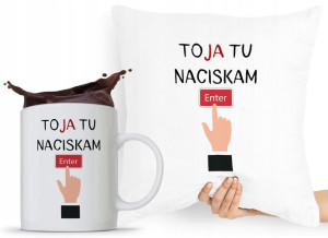 Zestaw Poduszka Kubek Dla Technika Informatyka