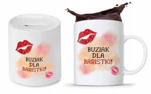 Zestaw Skarbonka + Kubek Dla Baristy Prezent