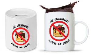 Zestaw Skarbonka + Kubek Dla Dietetyka Dietetyczki