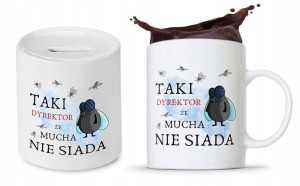 Zestaw Skarbonka + Kubek Dla Dyrektora Prezent