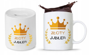 Zestaw Skarbonka + Kubek Dla Jubilera Prezent