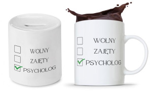 Zestaw Skarbonka + Kubek Dla Psychologa Psychiatry