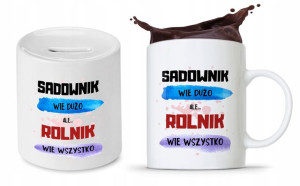 Zestaw Skarbonka + Kubek Dla Rolnika Prezent