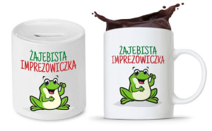 Zestaw Skarbonka + Kubek Imprezowicza Prezent