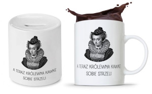 Zestaw Śmieszny Zabawny Prezent Kubek + Skarbonka