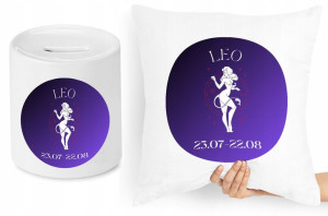 Znaki Zodiaku Zestaw Poduszka + Skarbonka Prezent