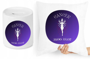 Znaki Zodiaku Zestaw Poduszka + Skarbonka Prezent